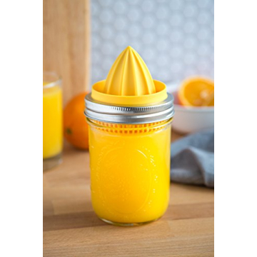 Jarware Citrus Juicer Lid for Wide Mouth Mason Jars