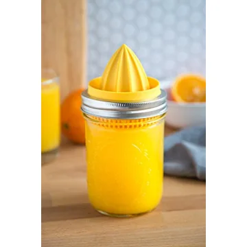 Jarware Citrus Juicer Lid for Wide Mouth Mason Jars