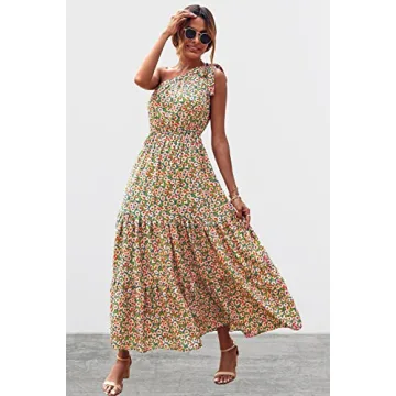 PRETTYGARDEN Women's Summer Floral Maxi Dress for Weddings