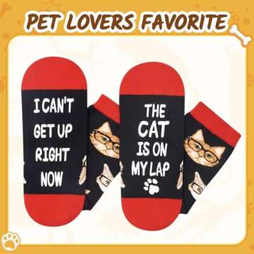 Zmart Funny Cat Socks for Cat Lovers - Fun, Comfy Gifts