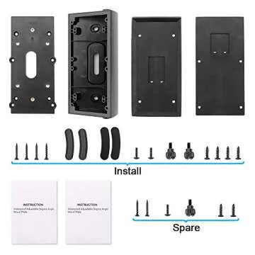 HOMONO Adjustable Mount for Ring Doorbell - Waterproof & Easy Install