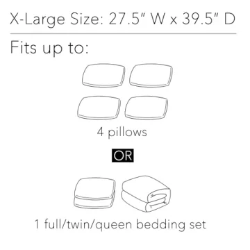 SpaceAid Jumbo Vacuum Storage Bags for Comforters and Bedding