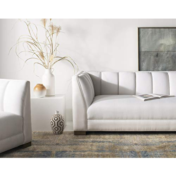 Safavieh Couture Beverly Modern White Sofa for Stylish Homes