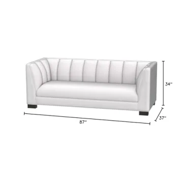 Safavieh Couture Beverly Modern White Sofa for Stylish Homes