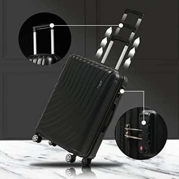 Camel Mountain Luggage Set - Stylish & Durable for Travel