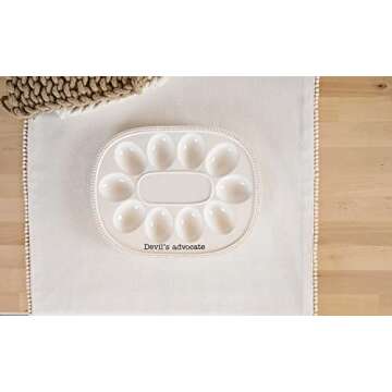 Mud Pie Deviled Egg Tray with Salt and Pepper Shakers