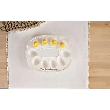Mud Pie Deviled Egg Tray with Salt and Pepper Shakers