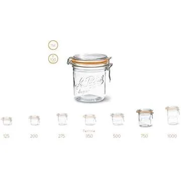 Le Parfait French Terrines Wide Mouth Glass Canning Jars