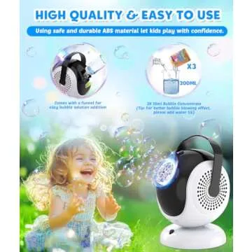 Joyfuture Bubble Machine - Fun Blower for Kids Outdoors