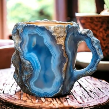 Wusdayer 200ml Mineral Crystal Coffee Mugs - Colorful