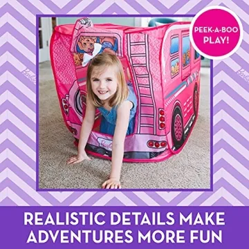 Barbie Camper Play Tent Easy Pop Up for Kids Adventure