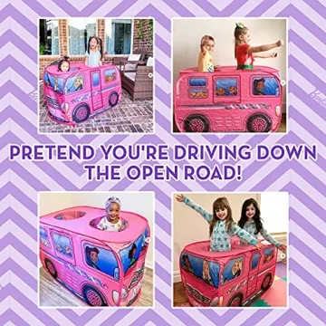 Barbie Camper Play Tent Easy Pop Up for Kids Adventure