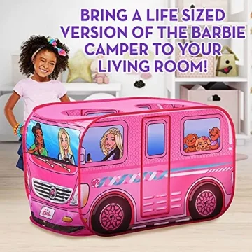 Barbie Camper Play Tent Easy Pop Up for Kids Adventure