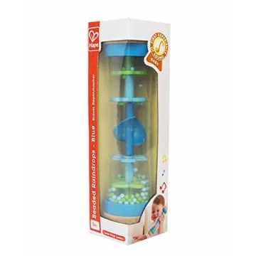 Hape Beaded Raindrops | Musical Rainmaker Toy for Infants