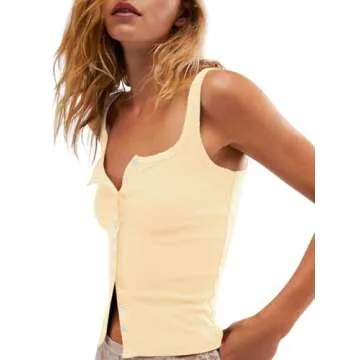 Stylish Yousify Button Down Sweater Vest for Women