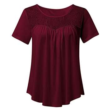 WANYUE Cozy Flannel Pajamas for Women Long Feather Sleeve Button Down Pjs Set Soft Cotton Sleepwear Nightwear Loungewear Set Red