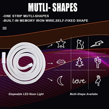 A-1ux Shapeable LED Neon Lights for Creative Decor 3.28FT