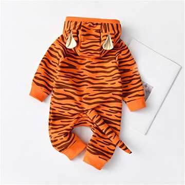 Okbebe Baby Boys Girls Cartoon Tiger Costume Romper