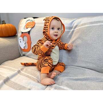 Okbebe Baby Boys Girls Cartoon Tiger Costume Romper
