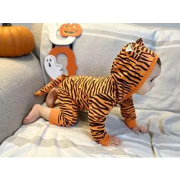 Okbebe Baby Boys Girls Cartoon Tiger Costume Romper