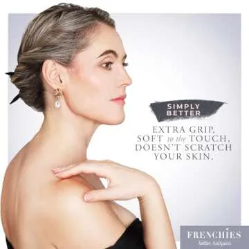 Frenchies Flocked Hair Chopsticks for Stylish Updos