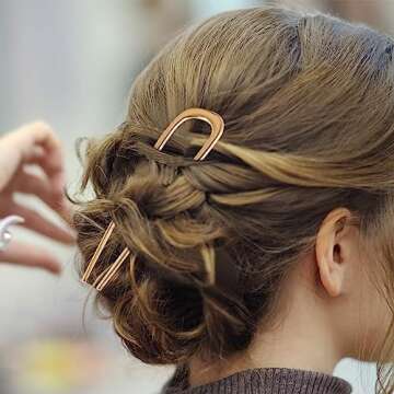 FRDTLUTHW 5.5 Inch Elegant Hair Pins for Thick Hair