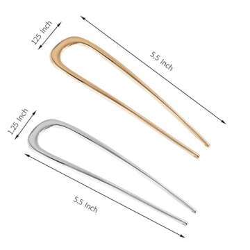 FRDTLUTHW 5.5 Inch Elegant Hair Pins for Thick Hair