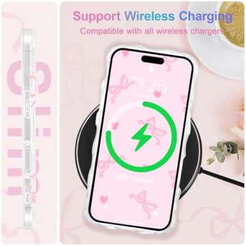 Stylish UEEBAI Bow Case for iPhone 16 Plus - Cute & Protective