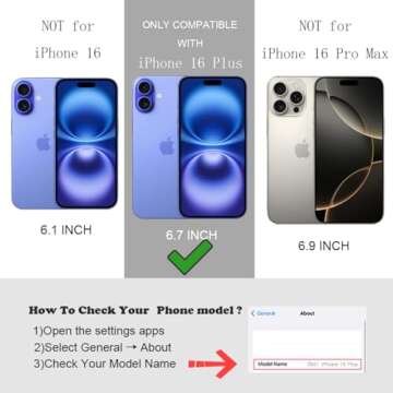 Stylish UEEBAI Bow Case for iPhone 16 Plus - Cute & Protective