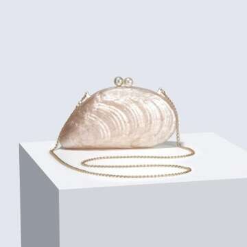 Elegant UMREN Seashell Acrylic Clutch Bag for Women