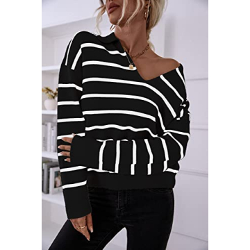 CFLONGE Women's Stylish Lightweight Pullover Sweater