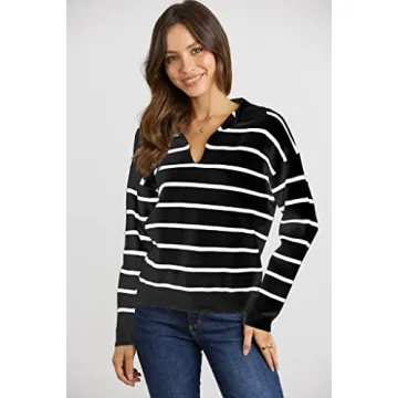CFLONGE Women's Stylish Lightweight Pullover Sweater