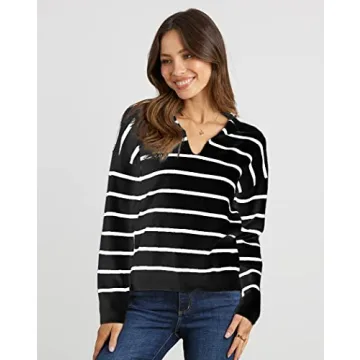 CFLONGE Women's Stylish Lightweight Pullover Sweater