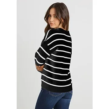 CFLONGE Women's Stylish Lightweight Pullover Sweater