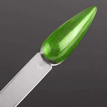 160Pcs Nail Swatch Sticks Stiletto Nail Sample Sticks Clear Nail Color Display Swatches Sticks with Metal Rings