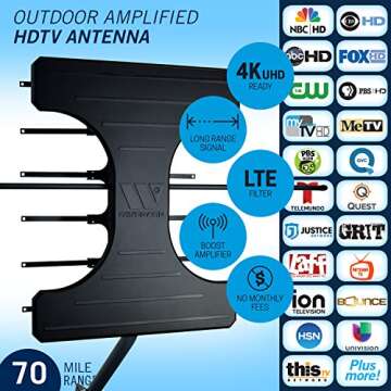 Winegard Elite Outdoor HDTV Antenna with 70 Mile Range