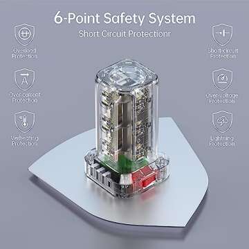 16.5FT Long Extension Cord,Power Strip Tower Surge Protector Power Strip with USB 12 Outlets with 4 USB Ports (1 USB C), Flat Plug Multi Plug Outlet Extender Overload Protection for Home Office