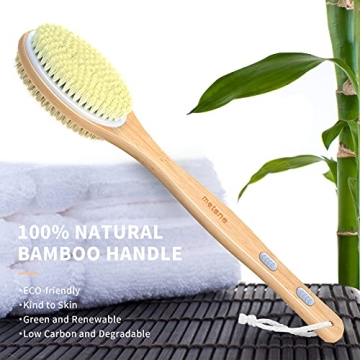 Metene Bamboo Body Brush - Exfoliate & Cleanse Naturally