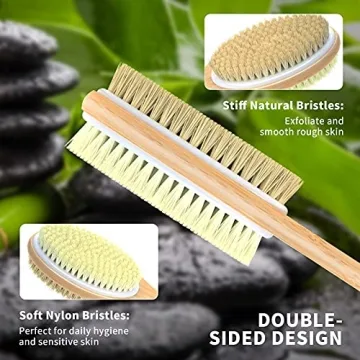 Metene Bamboo Body Brush - Exfoliate & Cleanse Naturally