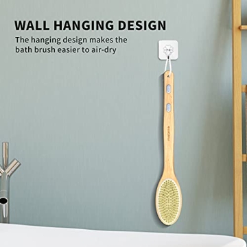 Metene Bamboo Body Brush - Exfoliate & Cleanse Naturally