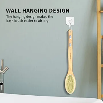 Metene Bamboo Body Brush - Exfoliate & Cleanse Naturally