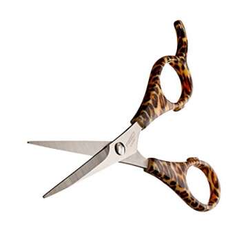 Red by Kiss Straight Hair Cut Shear, Ergonomic Design, Light Weight (Hair Shear, 5.5") No Extra Maintenance Needed