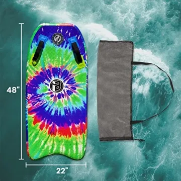 BoardX Inflatable Bodyboard Lightweight 48" Portable Surfboard