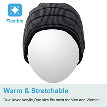 Rotibox Bluetooth Beanie Hat - Wireless Headphones for Sports