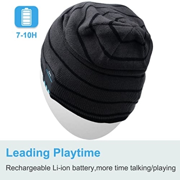 Rotibox Bluetooth Beanie Hat - Wireless Headphones for Sports