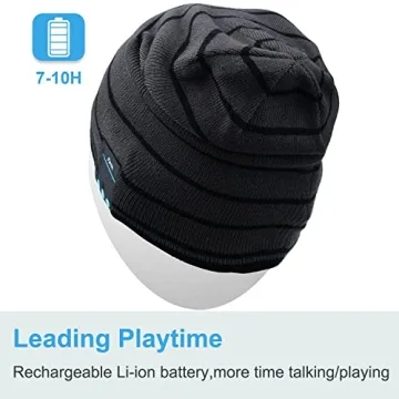 Rotibox Bluetooth Beanie Hat - Wireless Headphones for Sports