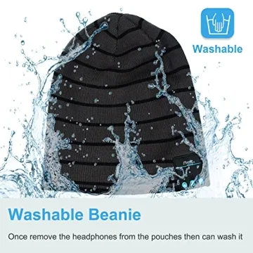 Rotibox Bluetooth Beanie Hat - Wireless Headphones for Sports