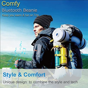 Rotibox Bluetooth Beanie Hat - Wireless Headphones for Sports