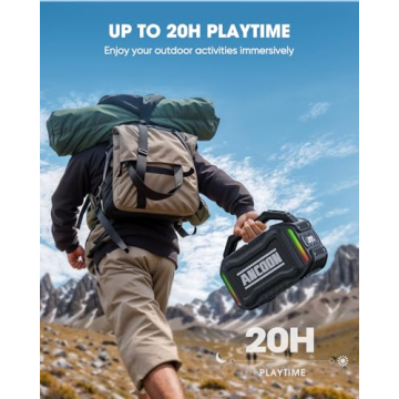 ANCOON Bluetooth Speaker: 80W Power & 20H Playtime