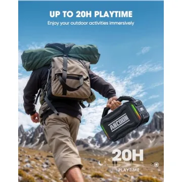 ANCOON Bluetooth Speaker: 80W Power & 20H Playtime